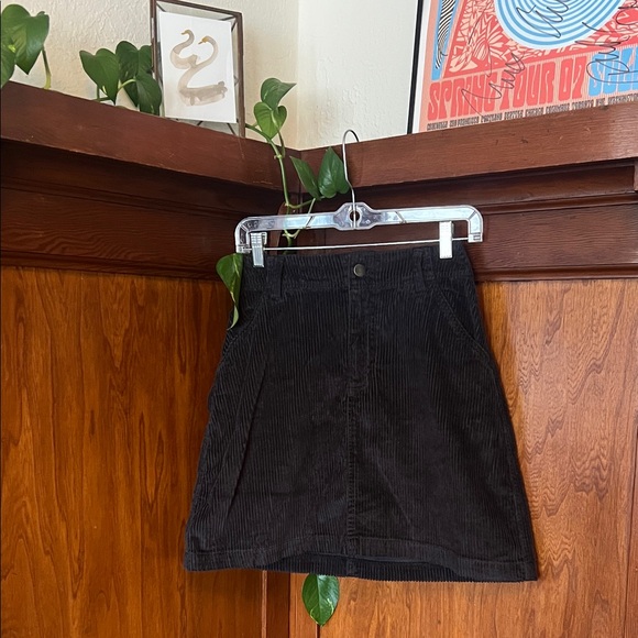 Pact Black Classic Corduroy Mini Skirt - Picture 1 of 4
